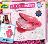 Lena hair diamonds craft set - colourful hair decoration for kids