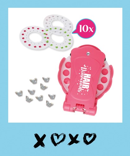 Lena hair diamonds craft set - colourful hair decoration for kids-2