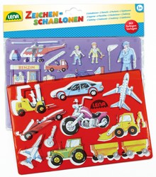 Lena Lena Drawing Templates Vehicles and People