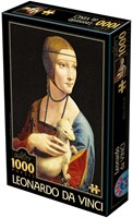 D-Toys puzzle Leonardo da Vinci art 1000 pieces - Lady with an Ermine-2