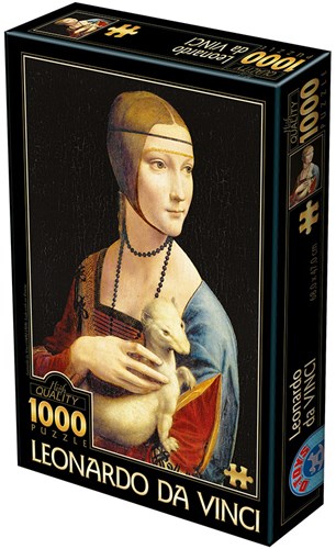 D-Toys puzzle Leonardo da Vinci art 1000 pieces - Lady with an Ermine-2