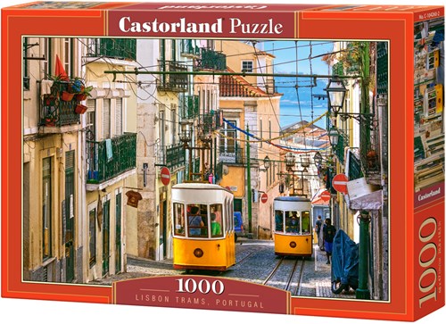 Castorland puzzle Lisbon Trams Portugal - 1000 pieces jigsaw puzzle-2