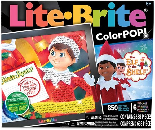 Basic Fun light toy Lite Brite Colorpop Elf on the Shelf creative