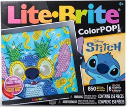 Basic Fun light board toy LITE BRITE Colorpop Stitch multicolor