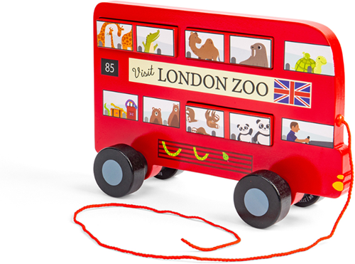 Bigjigs Toys London Bus Pull Along