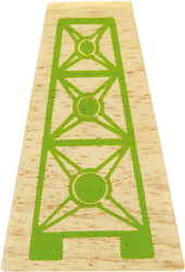 BigJigs wooden railway high level blocks - set of 12 - expansion pack