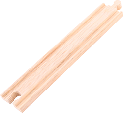 BigJigs wooden railway long straight tracks - set of 12 pieces