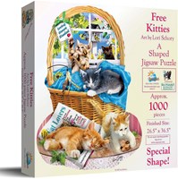 SunsOut puzzle Free Kitties - 1000 pieces - cat jigsaw puzzle-2