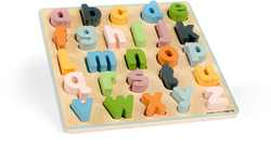 BigJigs wooden abc puzzle - educational toy, colourful, FSC certified