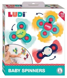 Ludi baby toy spinner set - colorful animal suction cup toys