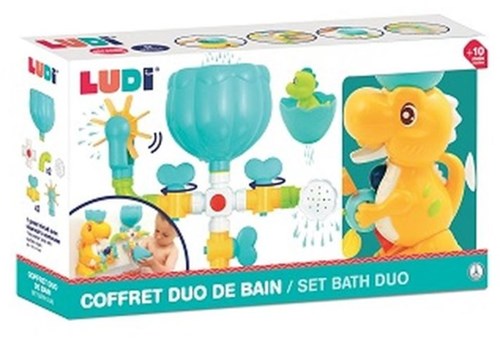 Ludi bath toy dino water circuit - educational bath toy for babies