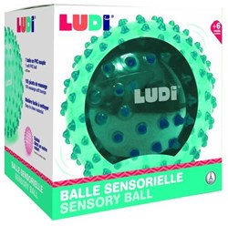 Ludi sensory ball blue - educational baby toy 20 cm PVC