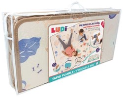 Ludi play mat large reversible folding mat multicolor baby play rug