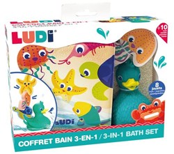 Ludi bath toy Lucky Duck and friends - colourful playset for the bath