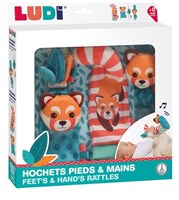 Ludi rattle baby toy hands and feet colorful motor skills development