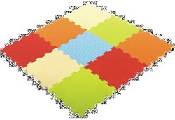 Ludi foam play mat baby 90x90 cm colourful comfort motor skills