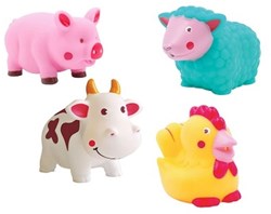 Ludi bath toy farm water squirters colorful baby toy