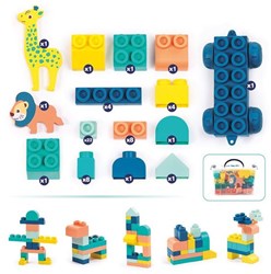 Ludi soft building blocks set - construction toy for toddlers