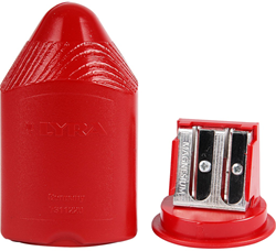Lyra pencil sharpener multicolor with container for pencils