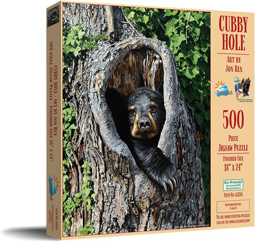 SunsOut puzzle Cubby Hole - 500 piece jigsaw puzzle for adults-2