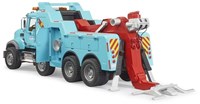 Bruder truck MACK Granite tow and recovery vehicle with light and sound toy car-3