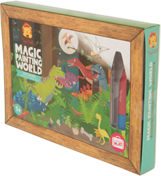 Tiger Tribe magic painting dinosaur set - creative kids toy for painting fun