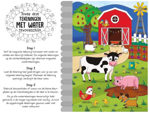 Lantaarn Magisch waterkleurboek  Boerderij-3