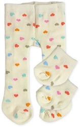 Heless doll tights with socks Confetti Heart 35-45cm doll clothing