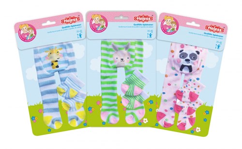 Heless doll clothing tights and socks Funny Animals 35-45 cm multicolor