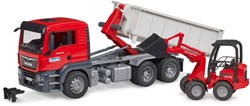 Bruder MAN TGS truck construction site container and loader toy