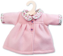 Heless doll coat winter jacket with collar 28-35 cm - doll clothes pink