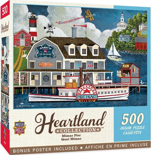 Master Pieces jigsaw puzzle Heartland Collection Mimac Pier 500 pieces-2