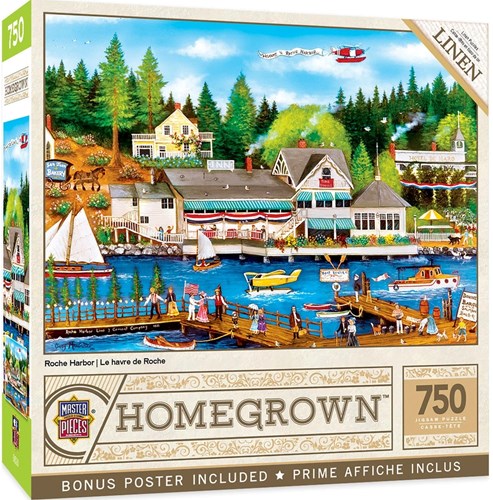 Master Pieces jigsaw puzzle Homegrown Roche Harbor 750 pieces puzzle fun-2