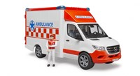 Bruder ambulance toy vehicle MB Sprinter with driver and light-sound-2