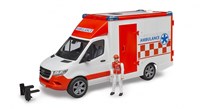 Bruder ambulance toy vehicle MB Sprinter with driver and light-sound