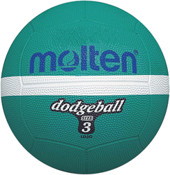 Molten dodgeball ball multicolor - competition rubber - size 3