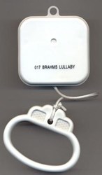 Harlekijn music box pull mechanism Brahms Lullaby jewelry box