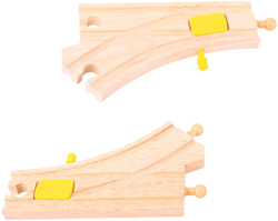 BigJigs wooden railway mechanical switches - expansion set