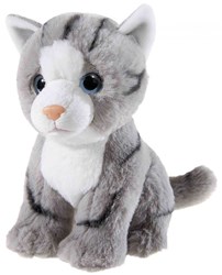 Heunec plush cat grey 22cm toy cuddly cat