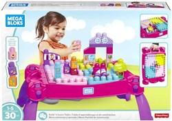 Mattel building blocks play table pink - learn and play table