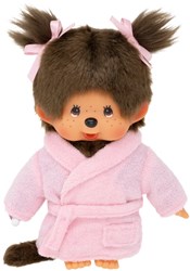 Monchhichi doll girl bathrobe 20cm - cuddle doll toy