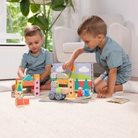 Spin Master wooden building blocks Blockables city play set 73 pieces-3