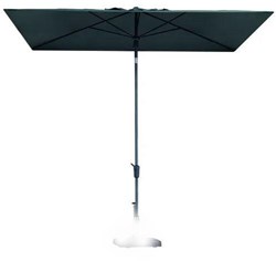 Parasol Mikros garden umbrella 200x300cm grey water-repellent polyester