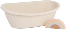 Miniland bath tub toy with sponge for dolls - white - educational
