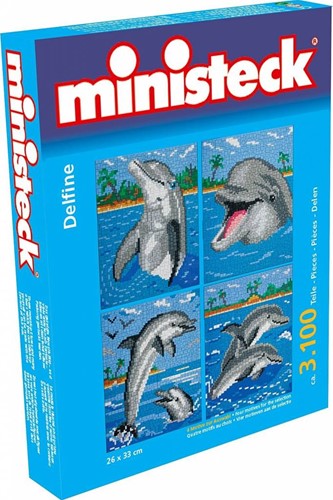 Ministeck Delfine mit Hintergrund 4in1 / dolphins with background 4in1 XL Box