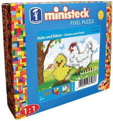 Ministeck mosaic toy farm chicken - small box - 300 pieces