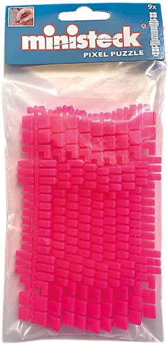 Ministeck toy - Neon pink color strips 9 pieces polybag creative
