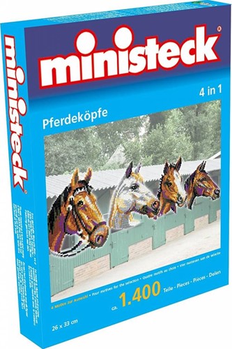 Ministeck Pferdeköpfe 4in1  / horse heads 4in1 XL Box