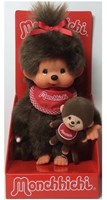 Monchhichi plush doll Monchhichi girl with mini Monchhichi - 20 cm monkey