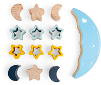 BigJigs wooden balance game Moon Balance Stacker educational toy-2